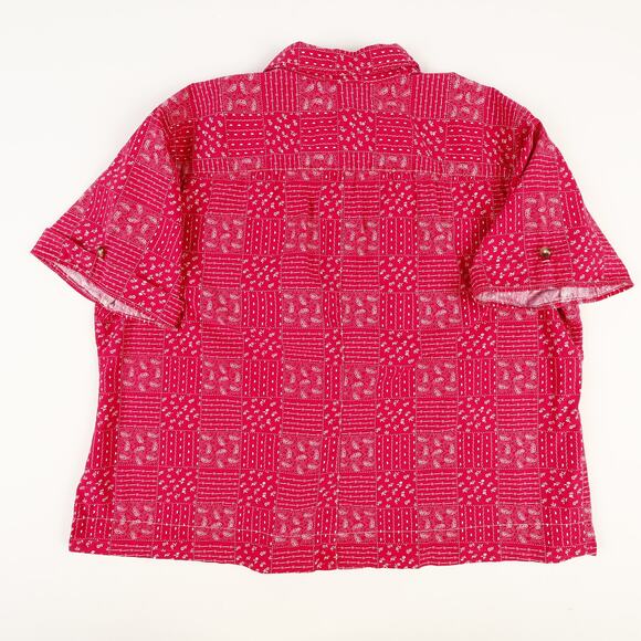 C.E. Schmidt Workwear Womens 3X Button Down Top Pink Front Pockets - Picture 3 of 9